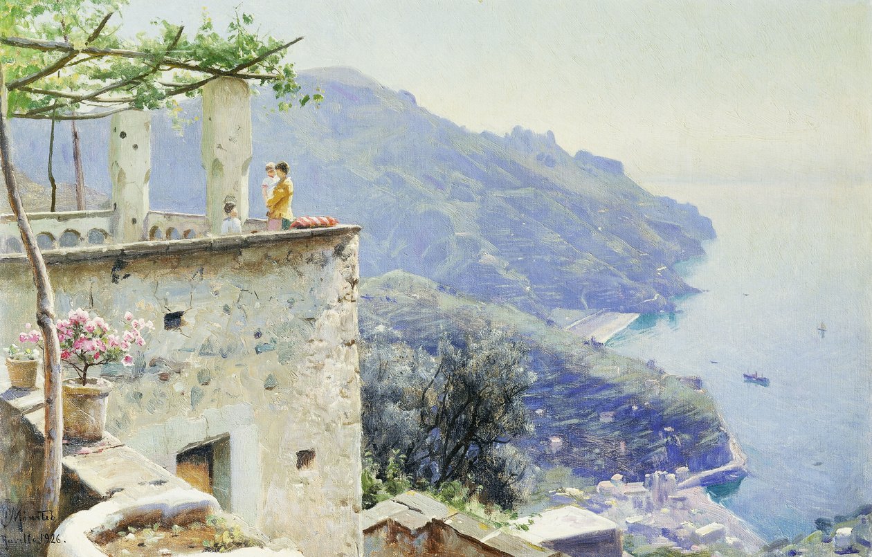 Ravello Sahil Şeridi by Peder Monsted