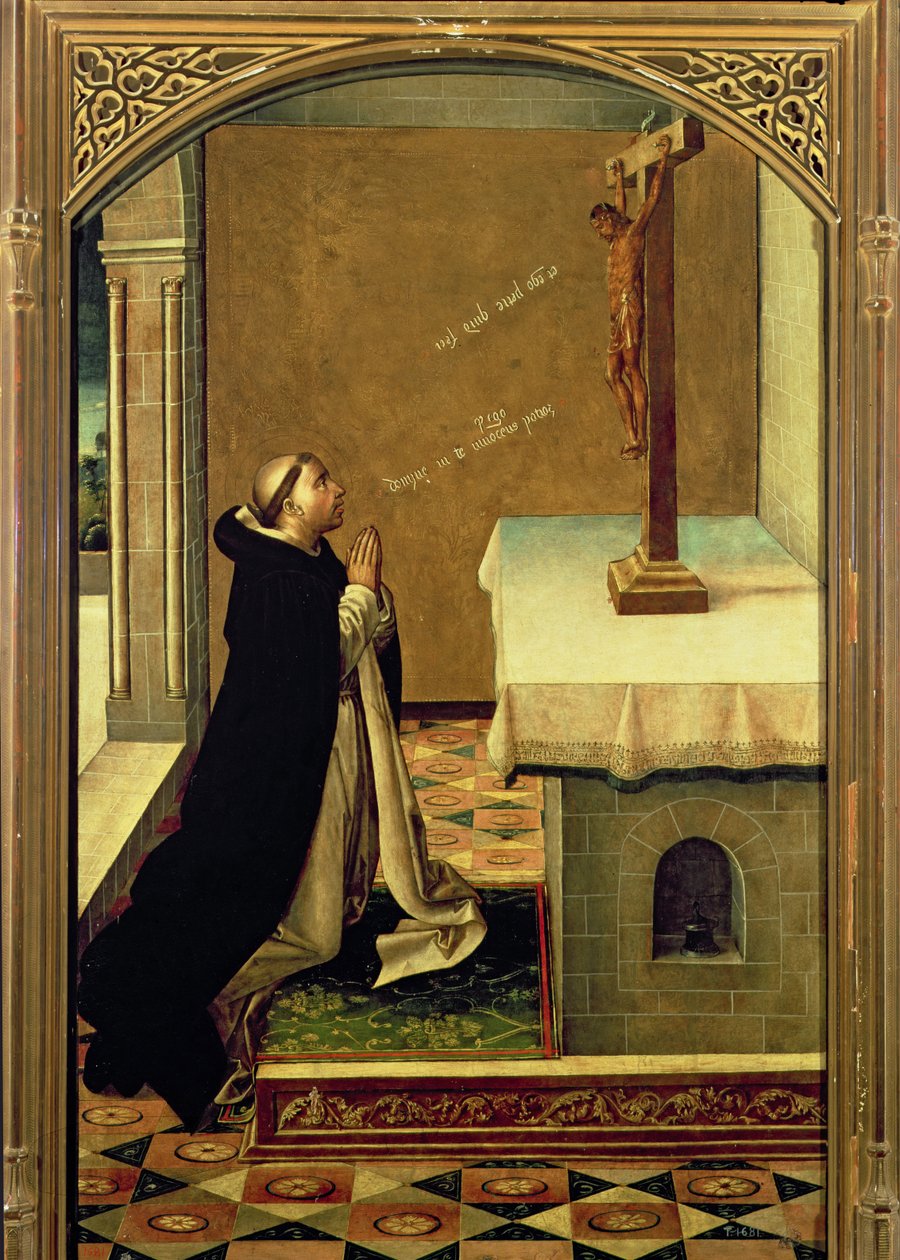 Aziz Peter Şehit (c.1205-52) Namazda by Pedro Berruguete