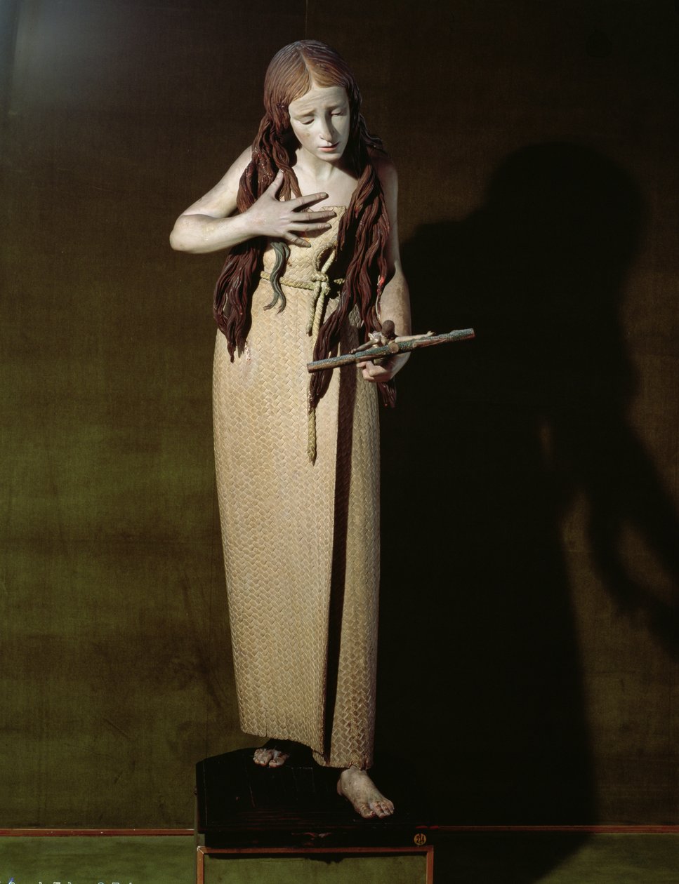 Tövbekar Magdalene, 1664 (çok renkli ahşap) by Pedro de Mena