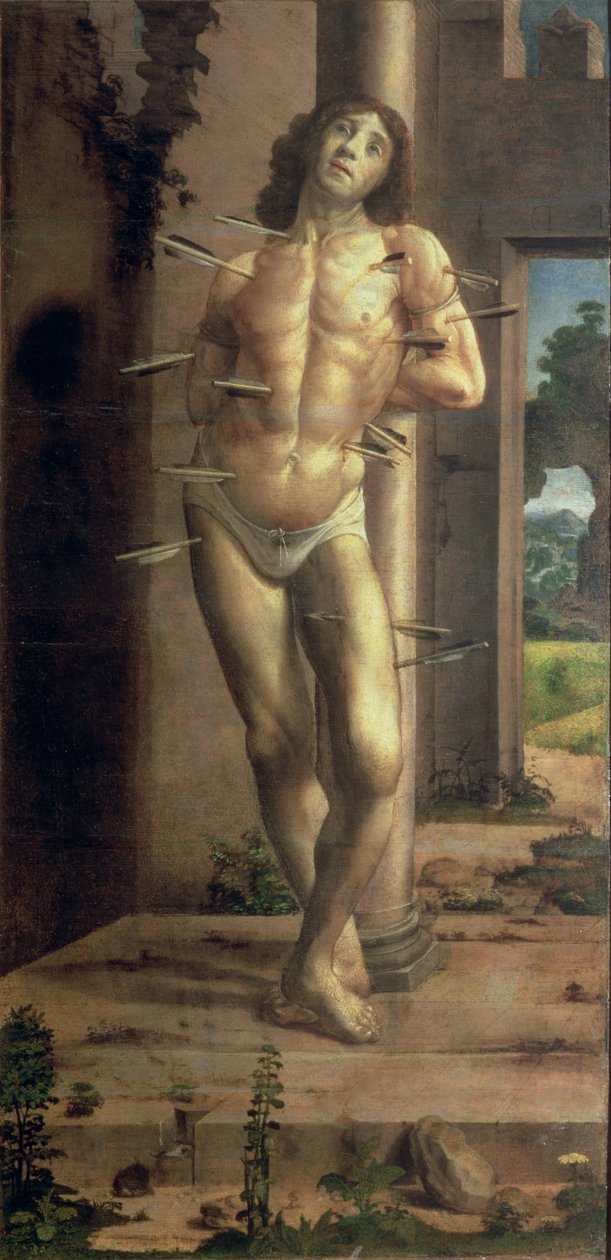 Aziz Sebastian (panel) by Pedro Berruguete