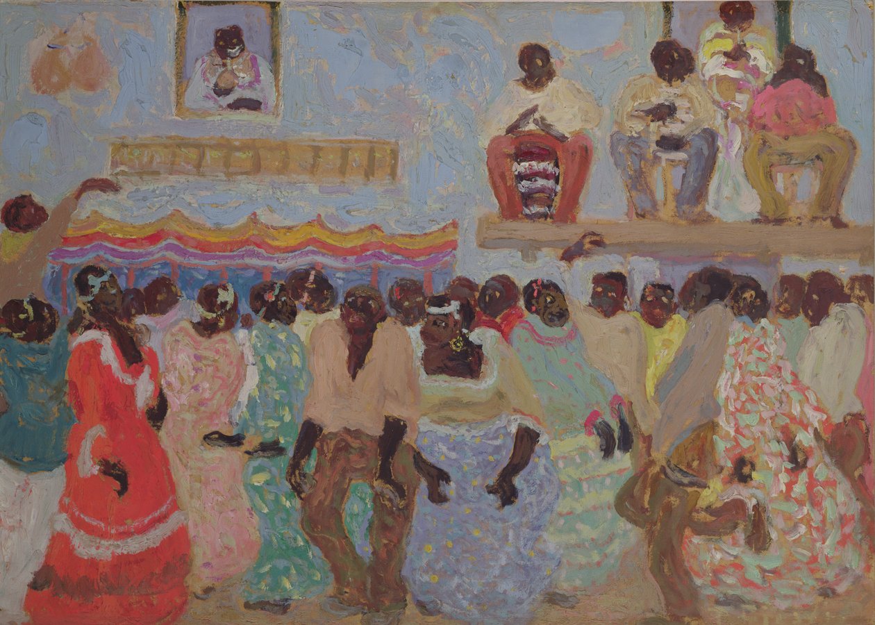 Kara Dans (kart üzerine yağ) by Pedro Figari