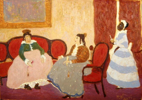 Los Mirinaques, c.1925 (gemide petrol) by Pedro Figari