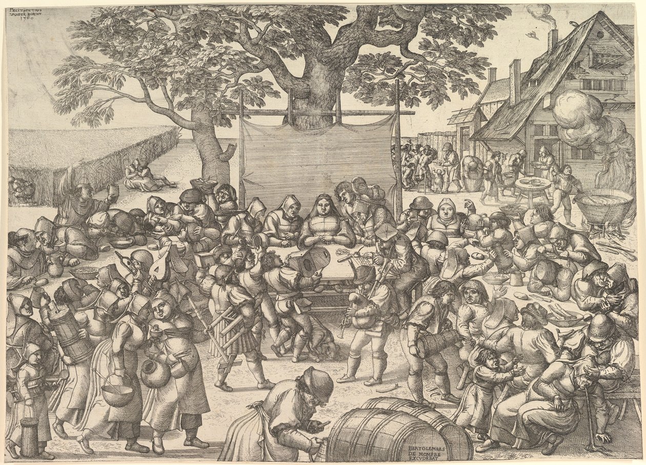Köylü Düğünü, 1560. by Peeter van der Borcht