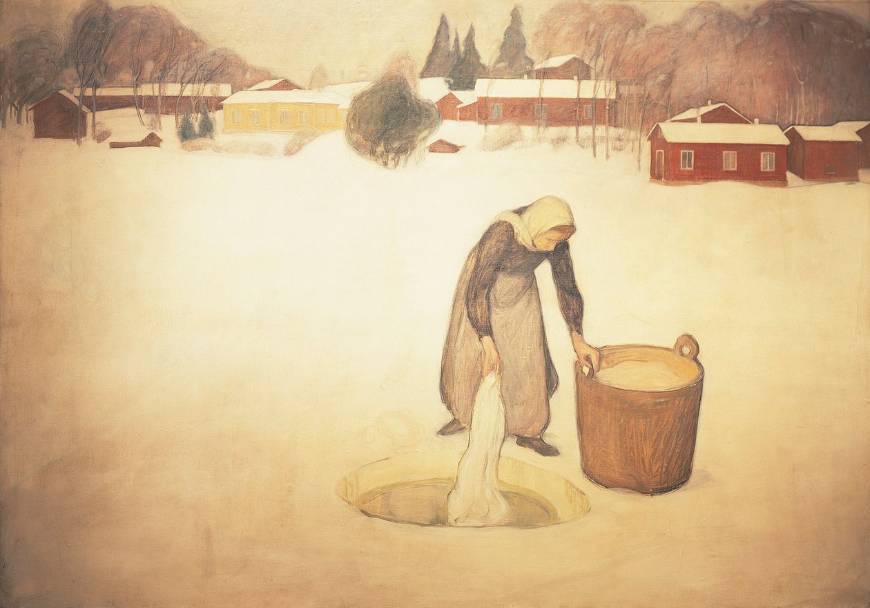 Finlandiya, Çamaşırcı by Pekka Halonen