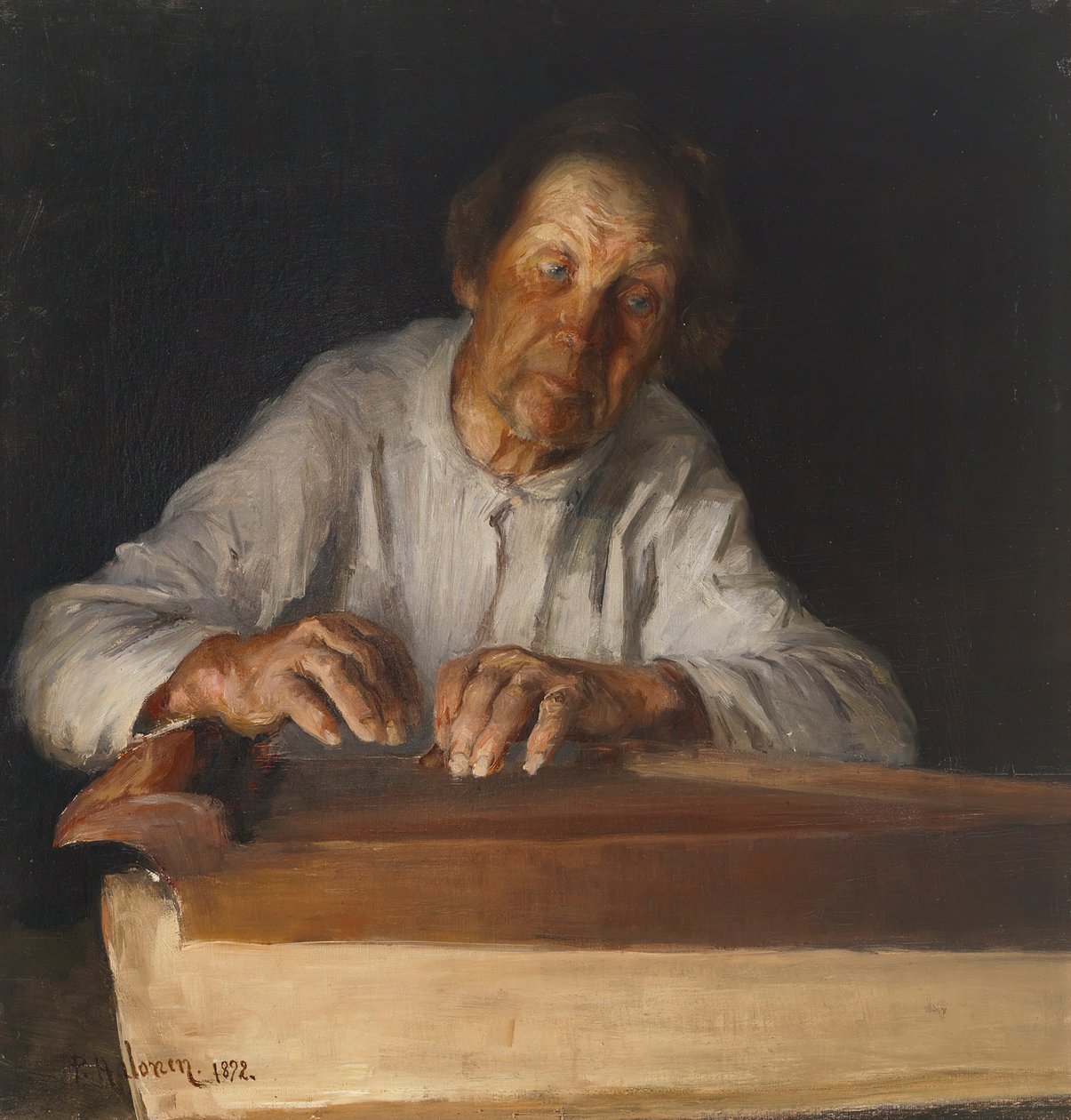 Kantele Oyuncusu, 1892. by Pekka Halonen