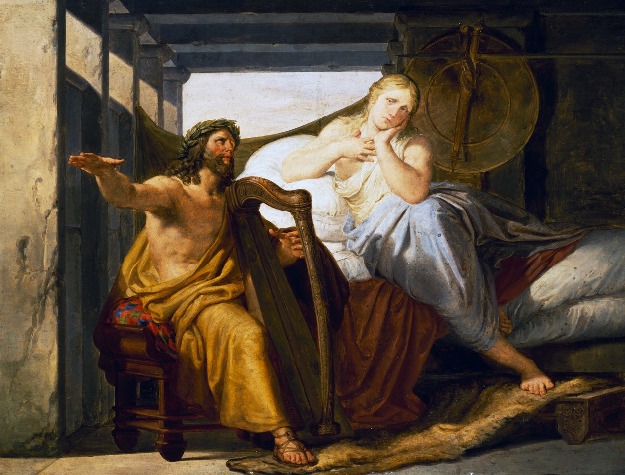 Ossian ve Malvina by Pelagio Palagi