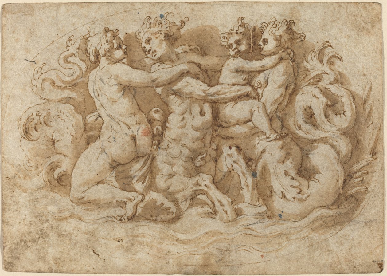 Tritonlar ve Periler by Pellegrino Tibaldi