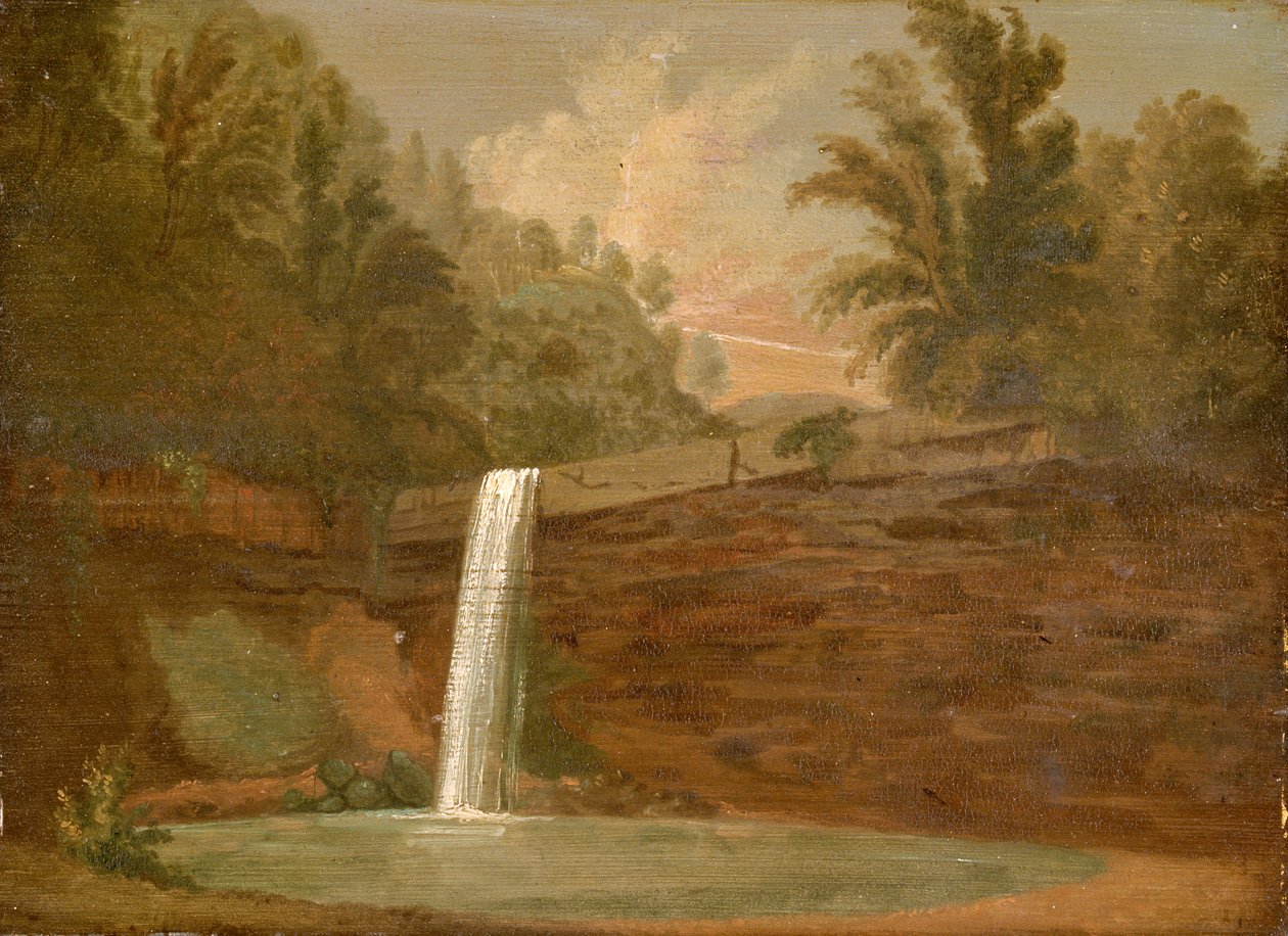 Gwladys Sgwd, Neath Vadisi, c1819. by Penry Williams