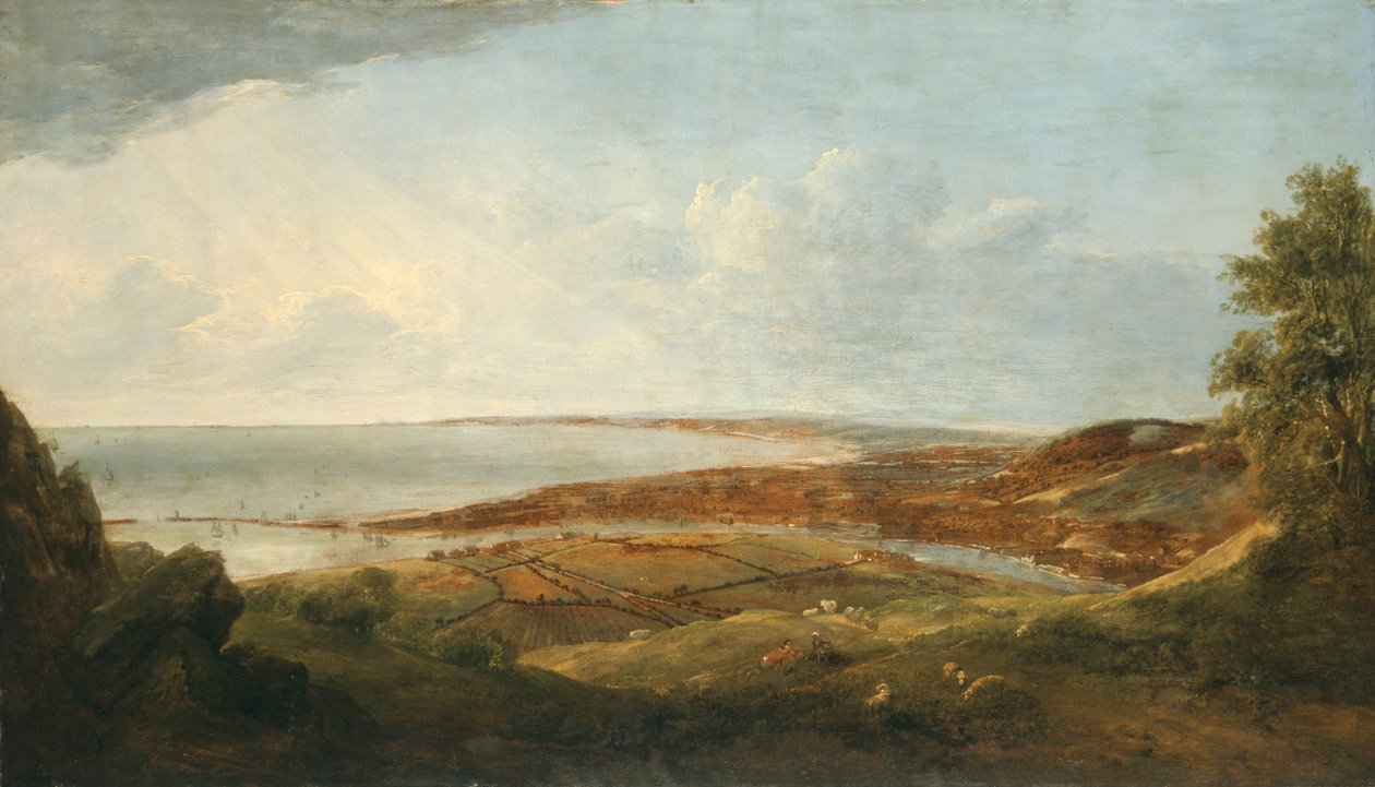 Swansea, c1830. by Penry Williams