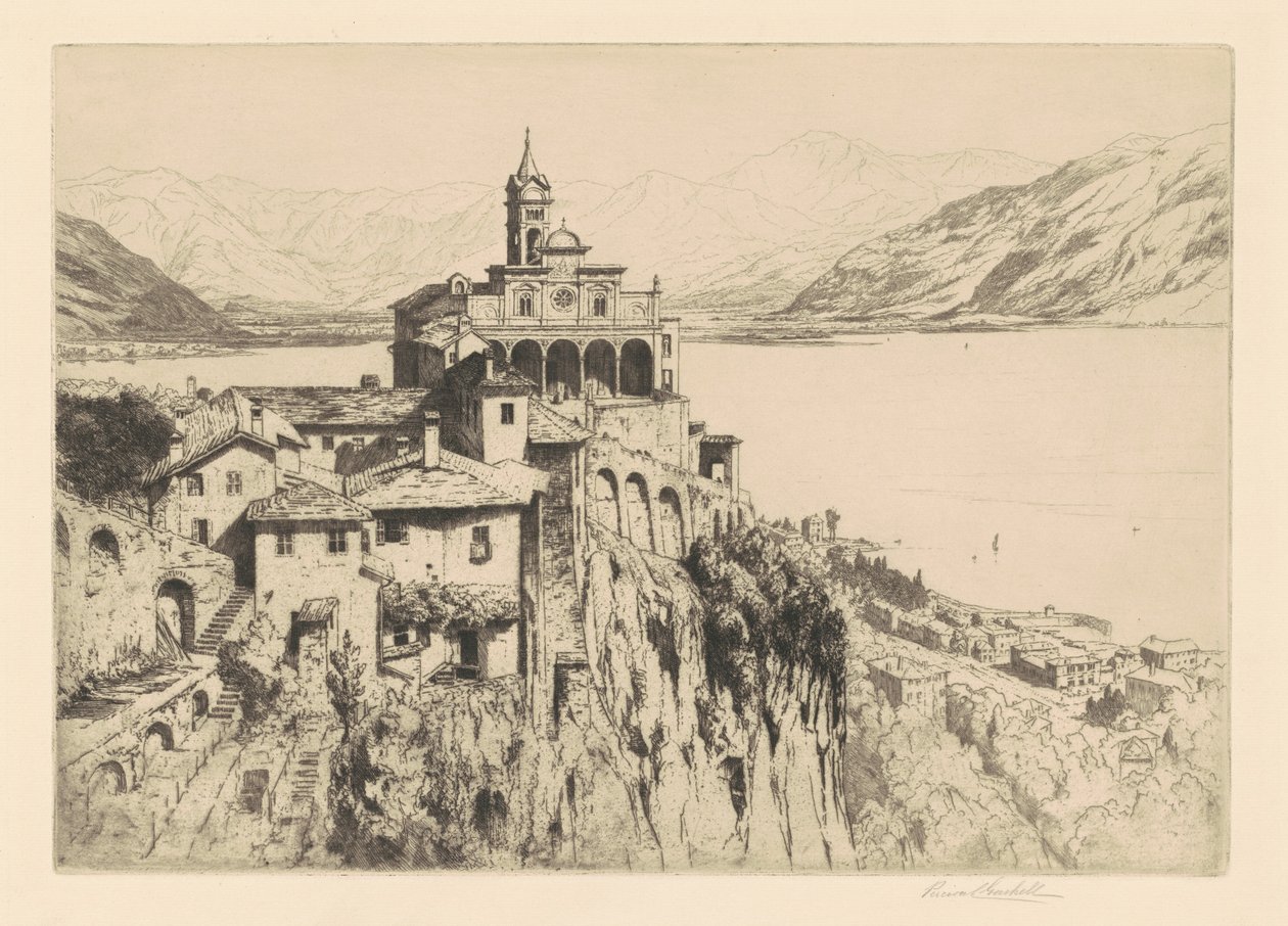 Santa Maria del Sasso, Locarno by Percival Gaskell