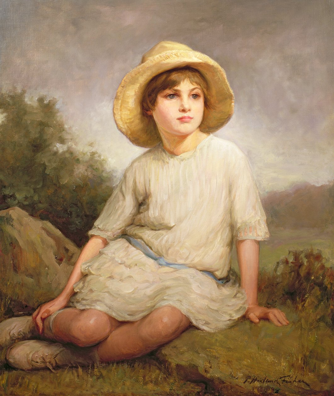 Hasır Şapka by Percy Harland Fisher