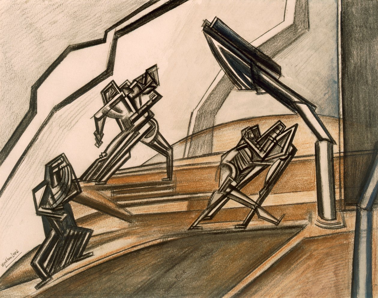 Savaş No.2. by Percy Wyndham Lewis