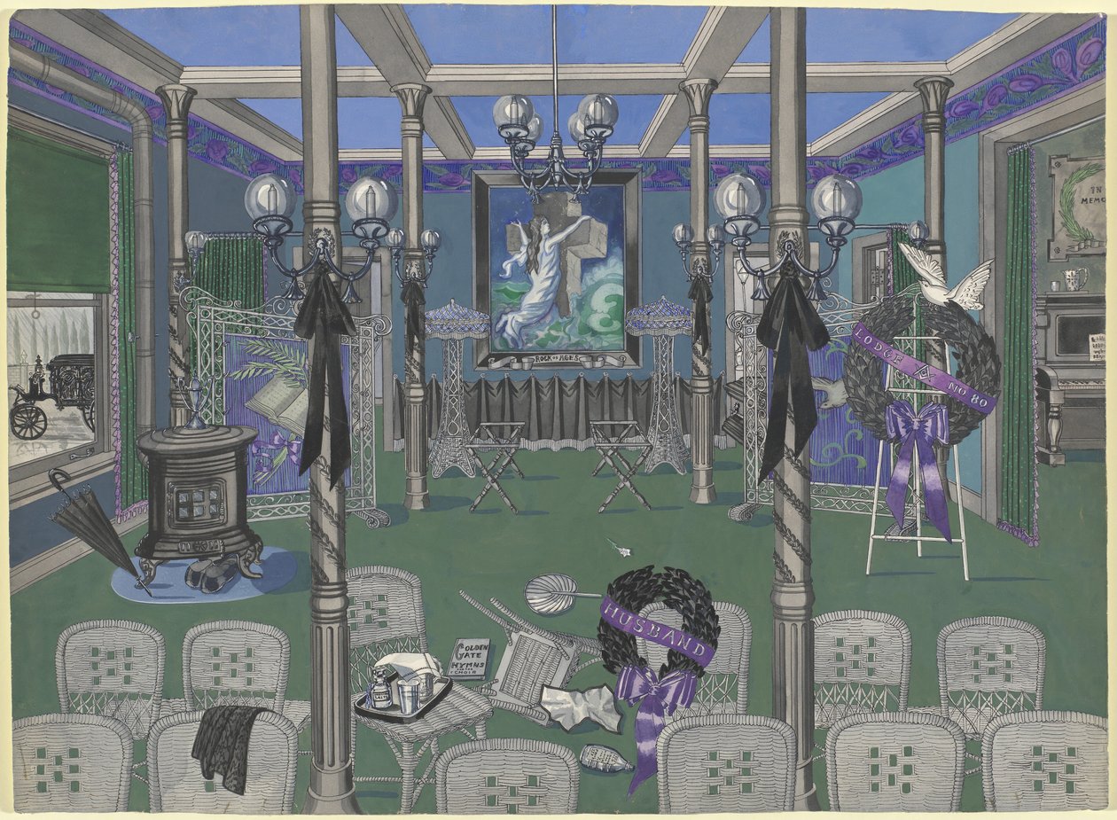Cenaze Salonu, 1895-1920 by Perkins Harnly
