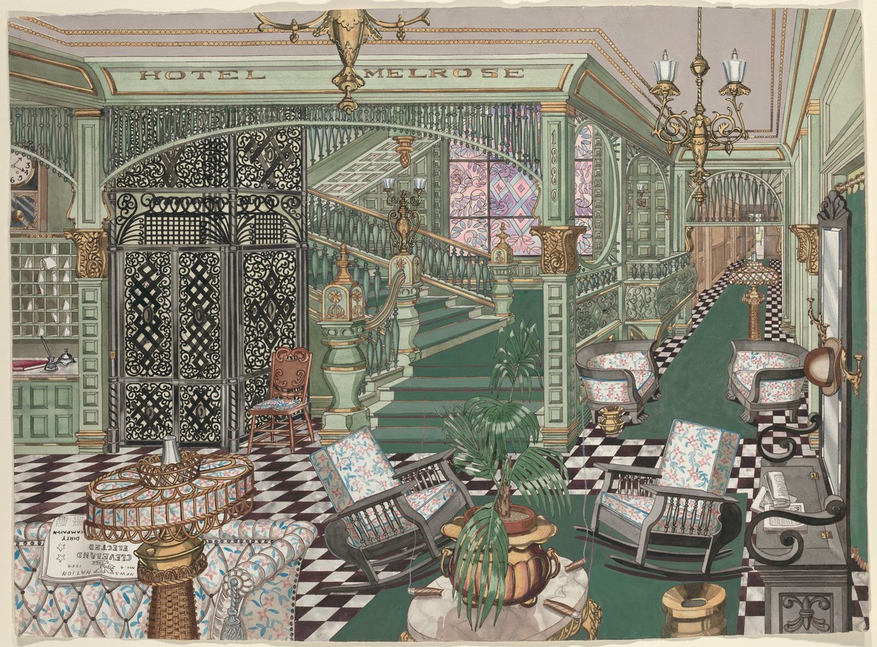 Melrose Otel Lobisi, 1880 by Perkins Harnly