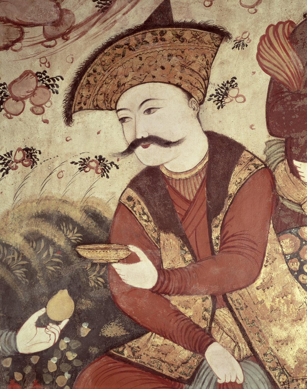 Şah Abbas I (1588-1629) (detay) by Persian School