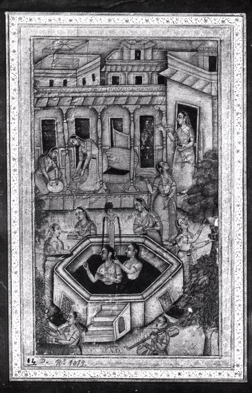 Kadınlar banyo by Persian School