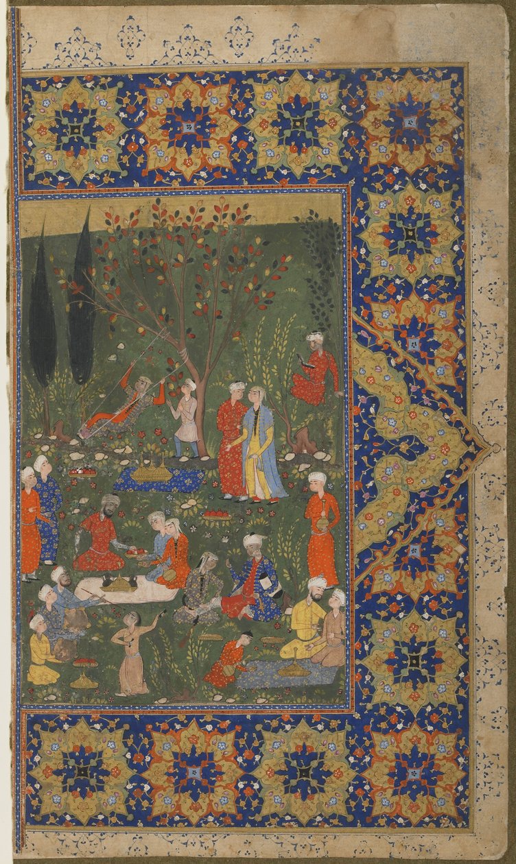 Bahçede bir parti by Persian School