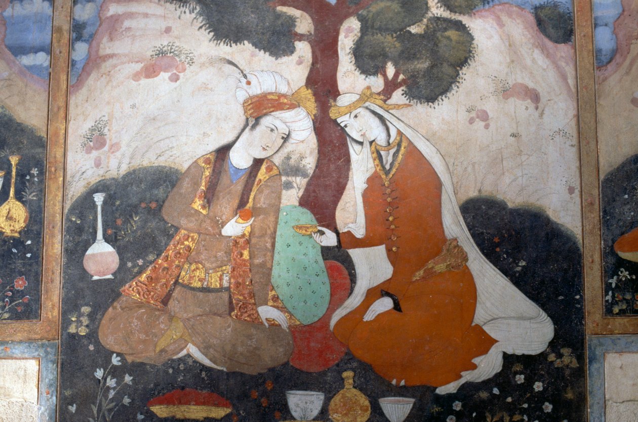 ziyafet sahnesi by Persian School