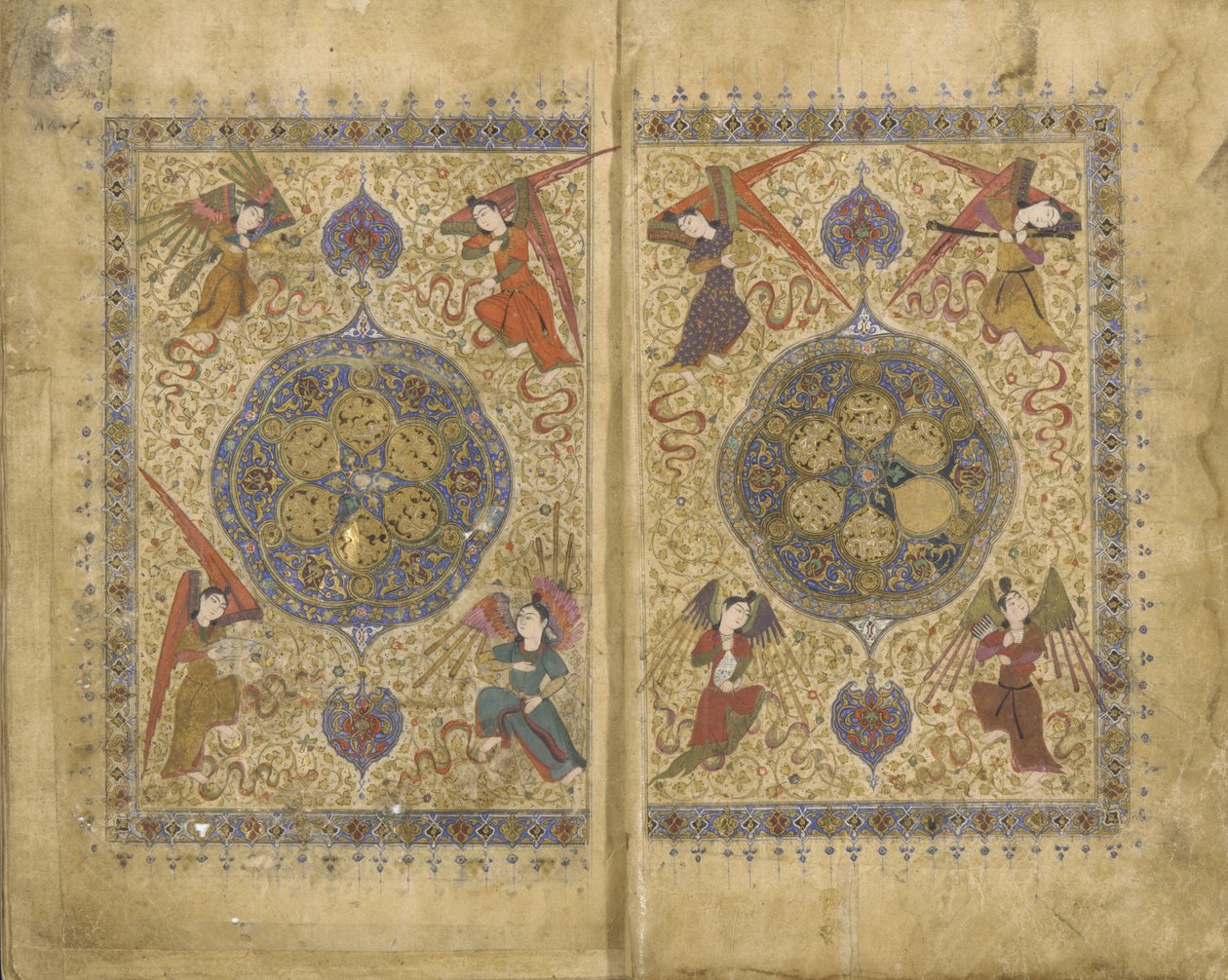 Khamsa ve Divan, Khwaju Kirmani by Persian School