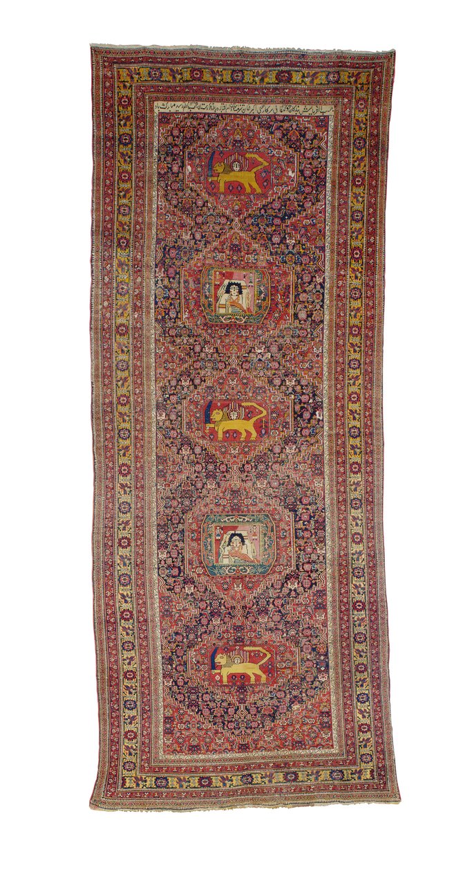 Senneh galeri halısı, Batı İran, 1837 by Persian School