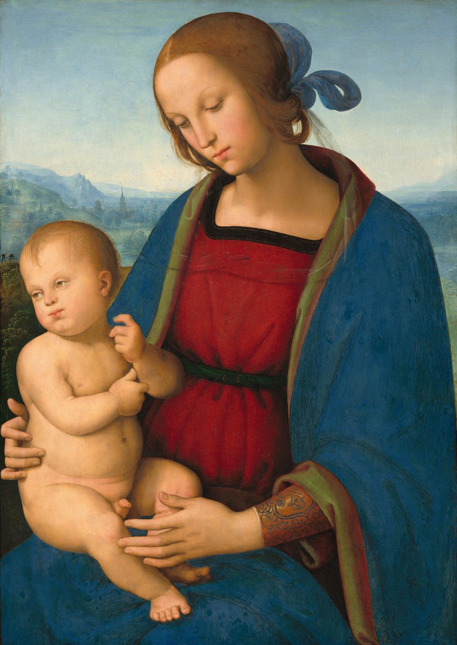 Madonna ve Çocuk, c. 1500. by Perugino