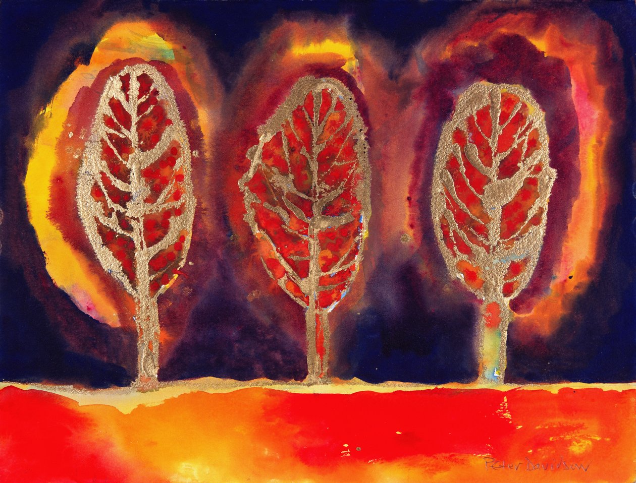 Yanan Ağaçlar, 1996 by Peter Davidson