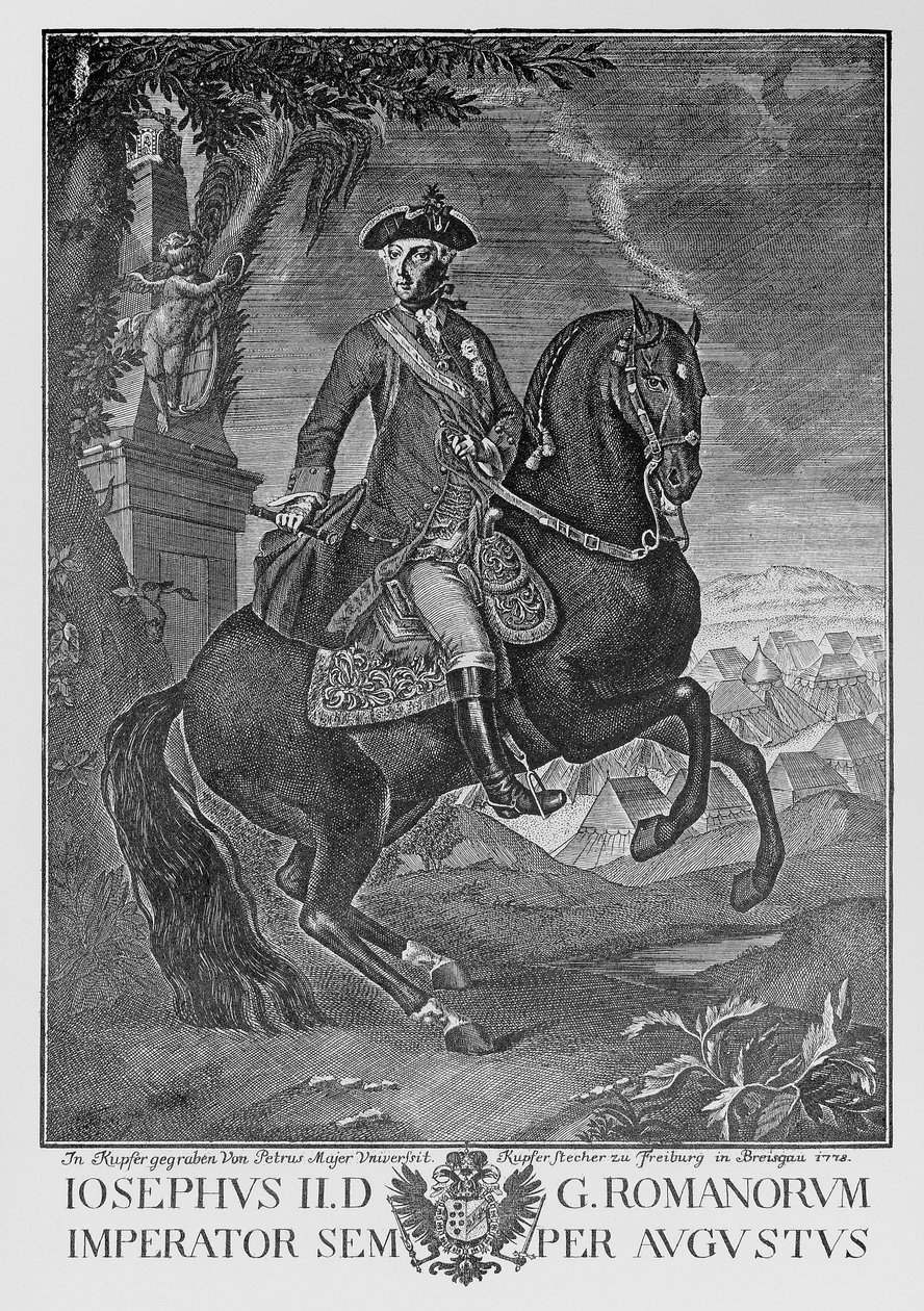 At sırtında İmparator II. Joseph by Peter Mayer