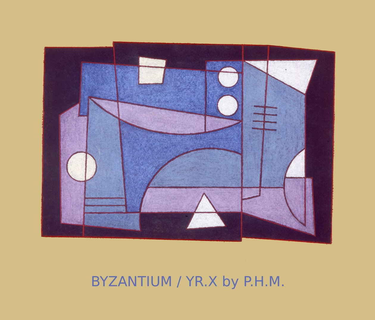 BİZANS. YIL X, (kağıt üzerinde pastel) by Peter McClure