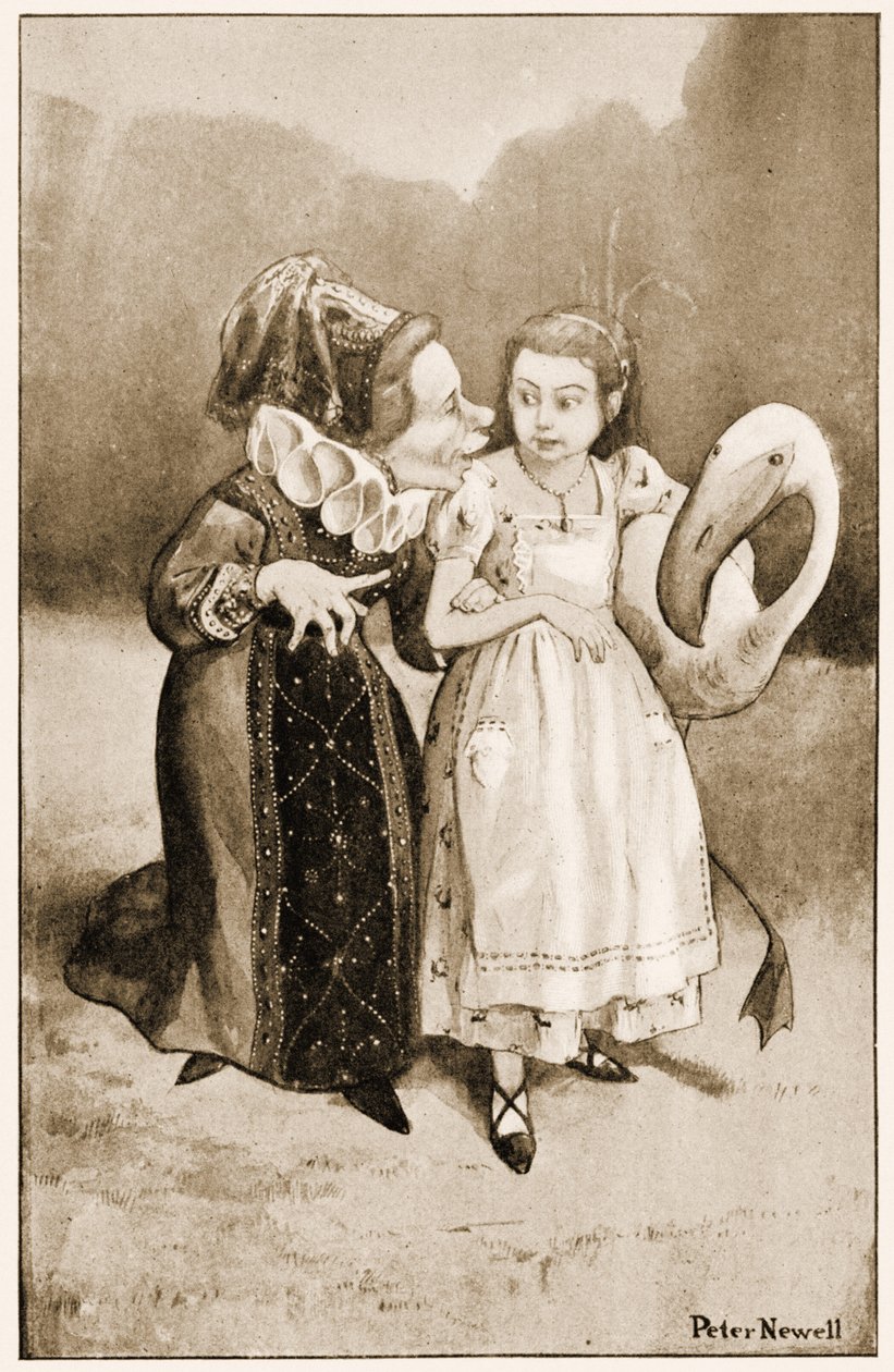 Tut, tut child! said the Duchess, illustration for Lewis Carrolls Alices Adventures in Wonderland, 1901  by Peter Newell