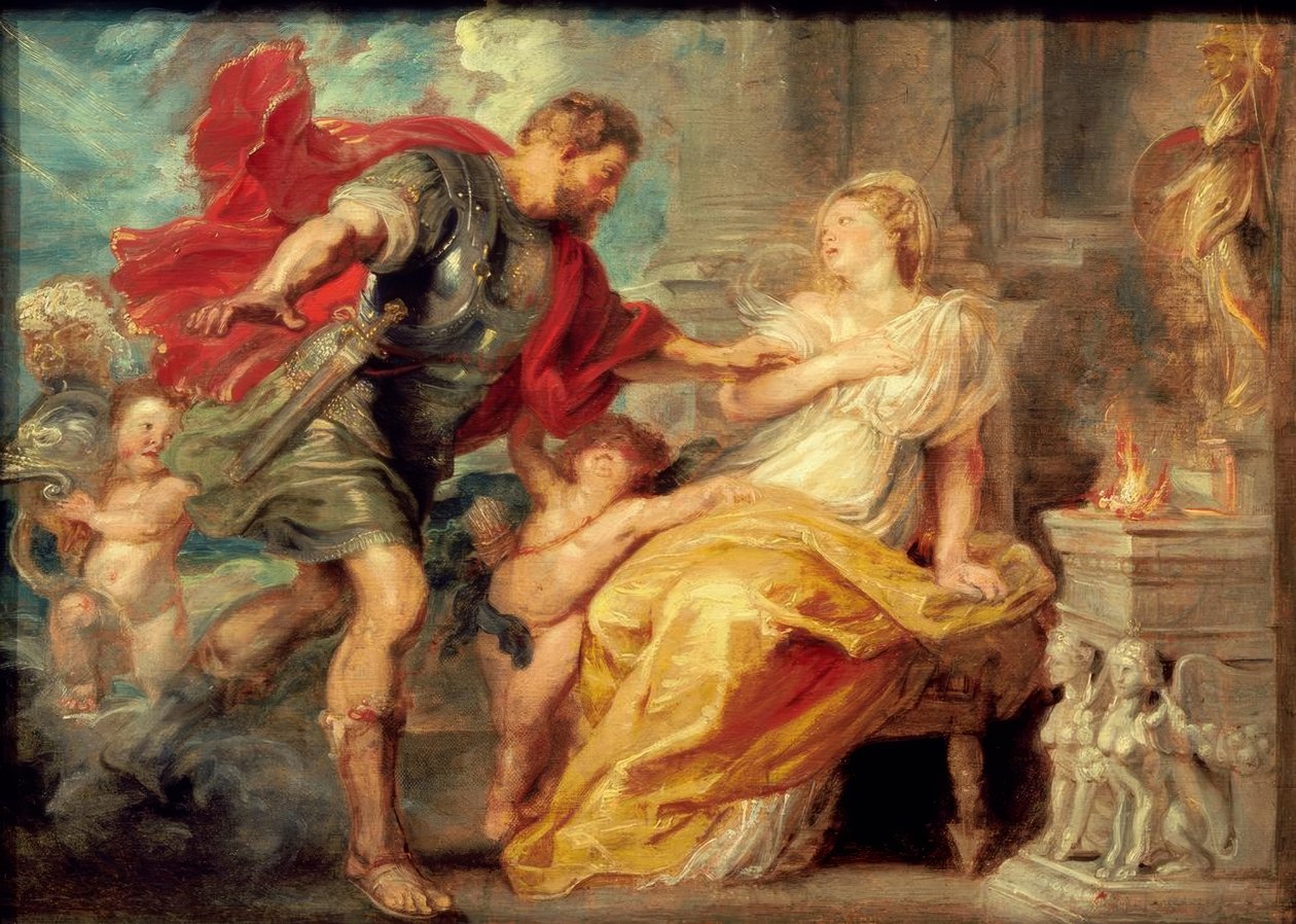 Mars ve Rhea Silvia by Peter Paul Rubens