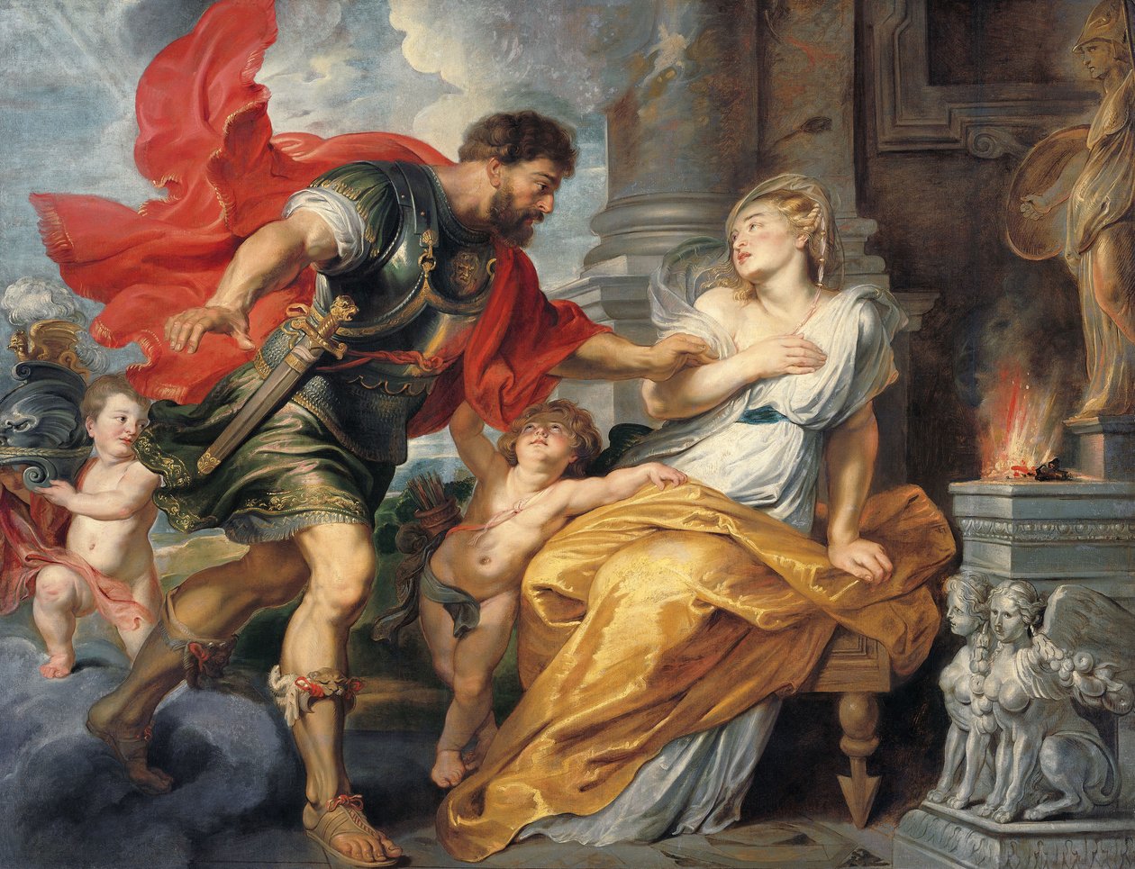 Mars ve Rhea Silvia by Peter Paul Rubens