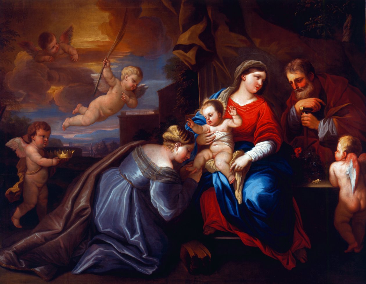 Bir Giordano Kompozisyonunda St. Catherine
