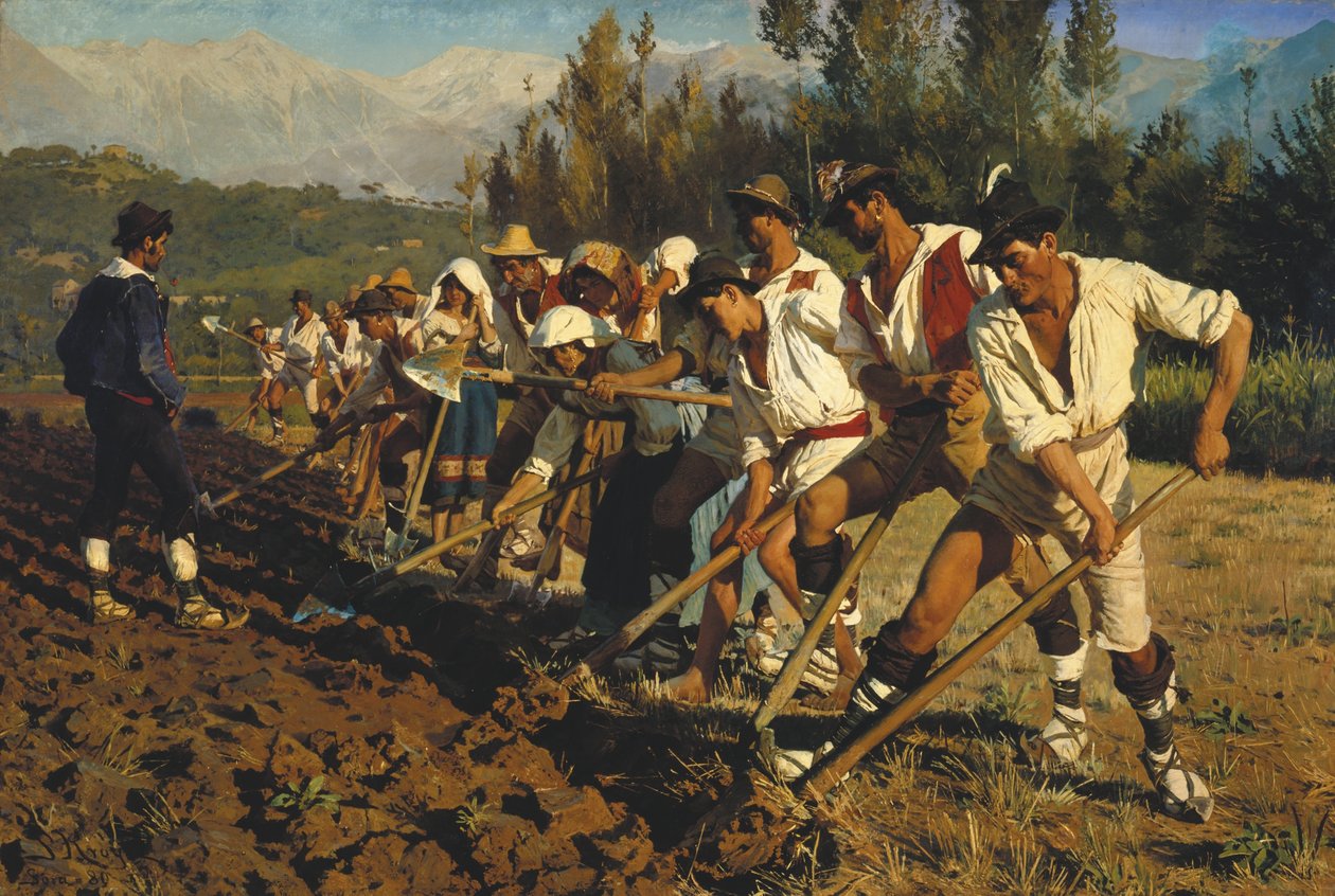 İtalyan saha çalışanları by Peder Severin Krøyer