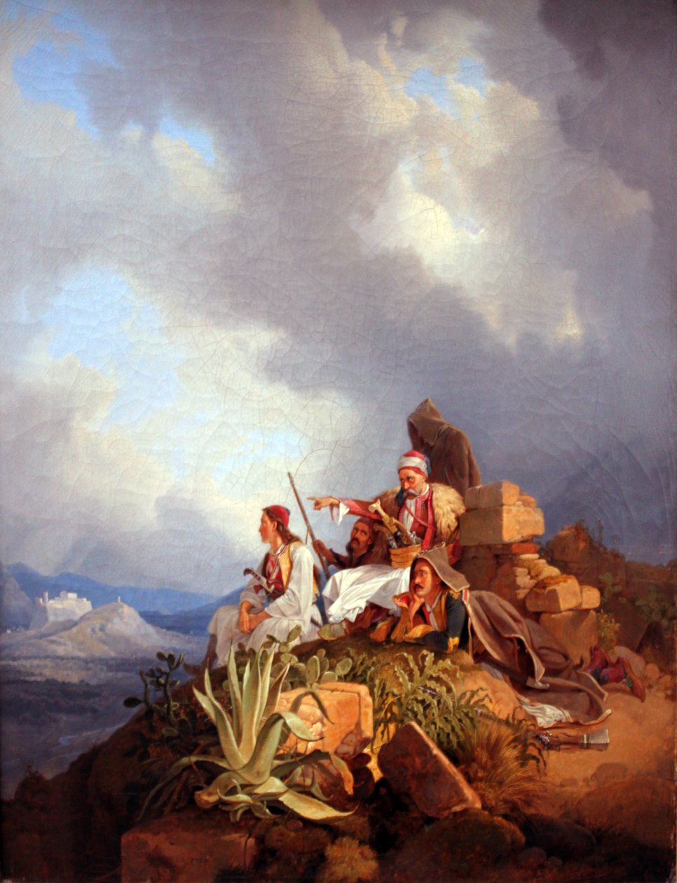 Atina yakınlarındaki Palikars by Peter von Hess