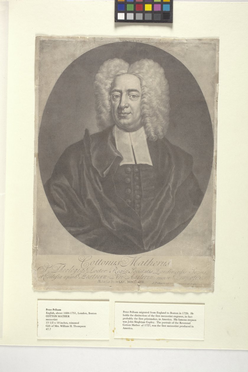 Pamuk Mather (mürekkep) by Peter (after) Pelham