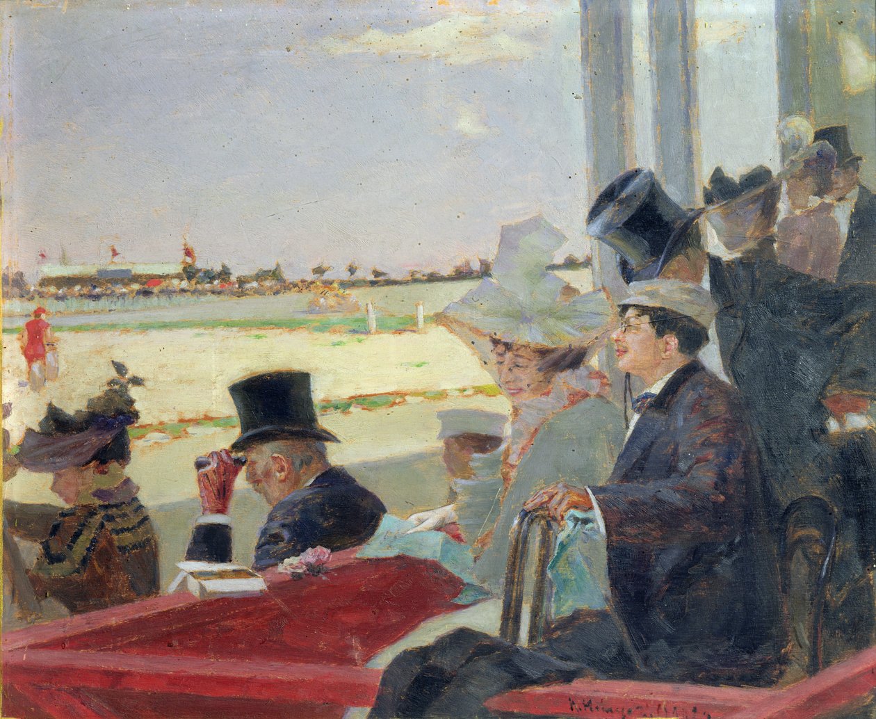 At yarışı, 1902 (tahta üzerine yağlı boya) by Peter Alexandrovich Nilus