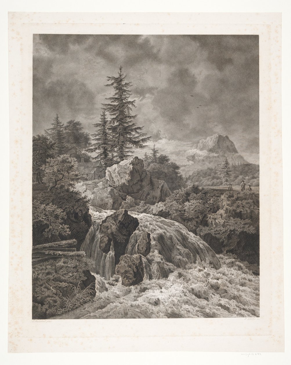 Şelaleler ile manzara by Peter Christian Schøler