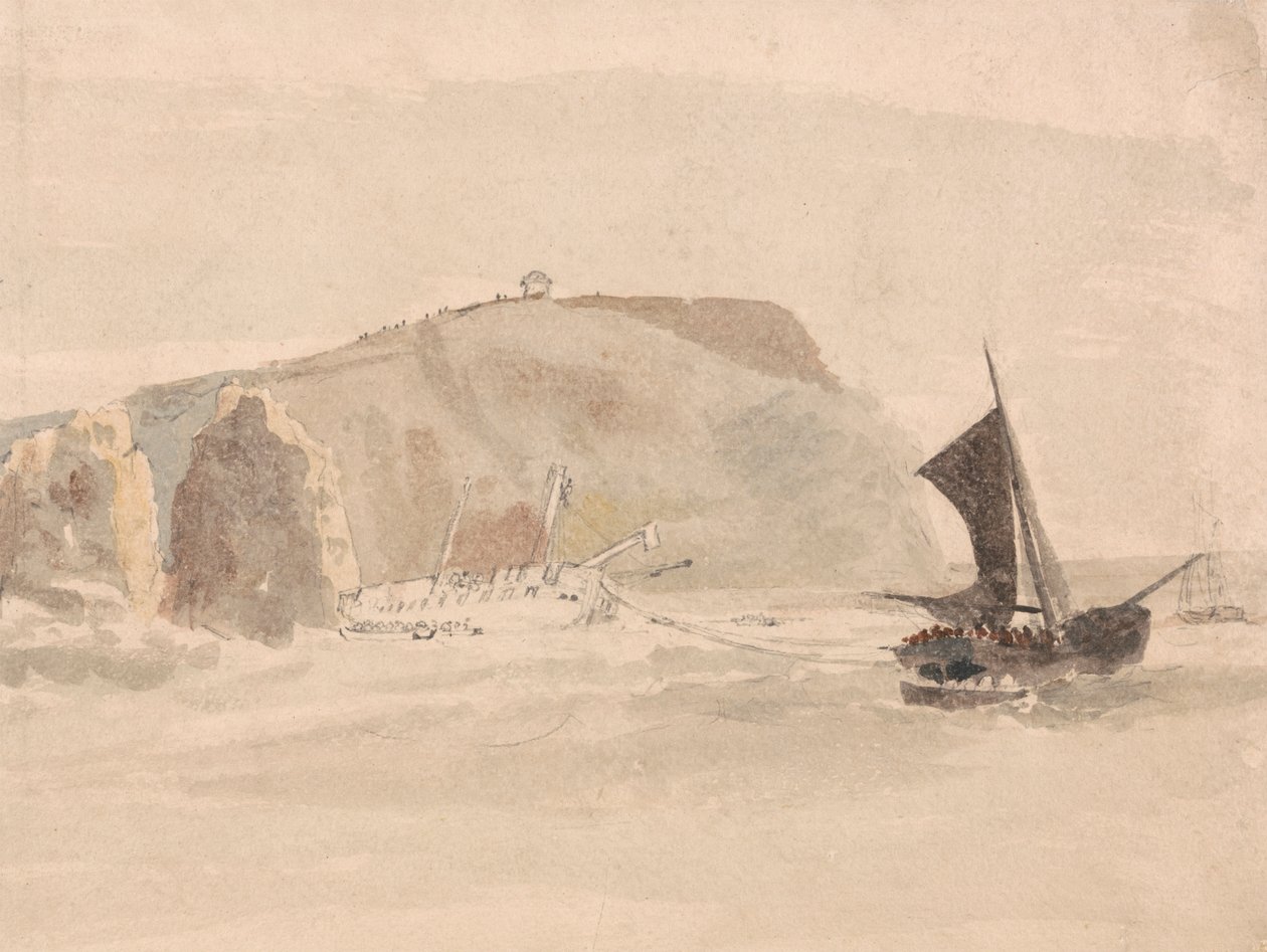 Needles açıklarında gemi enkazı, Wight Adası by Peter DeWint