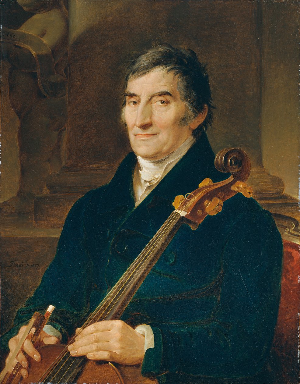 çellist Franz Wödl by Peter Fendi