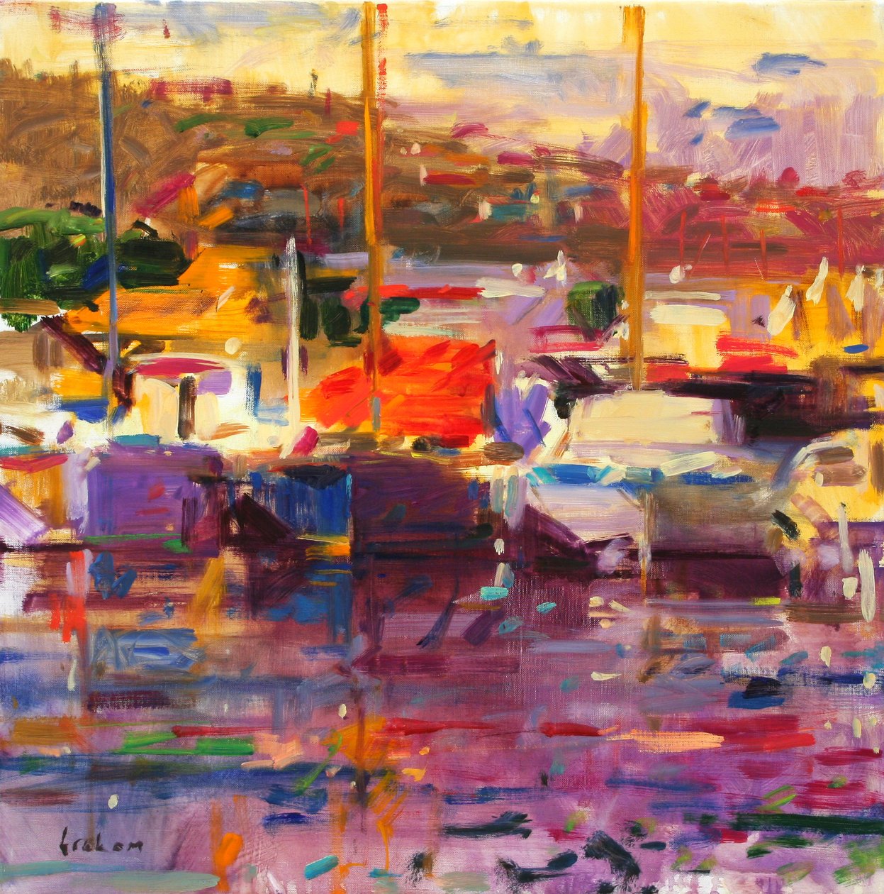 Mavi Tekne, St Tropez by Peter Graham (Contemporary)