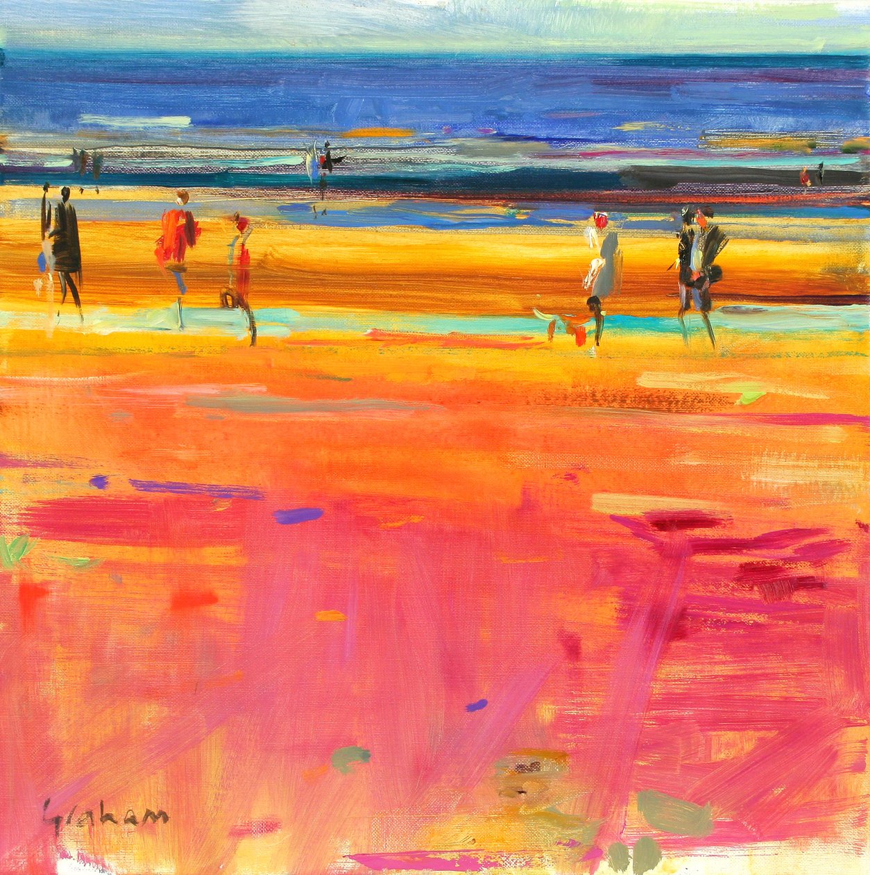 Boulevard de la Plage, 2011 by Peter Graham (Contemporary)