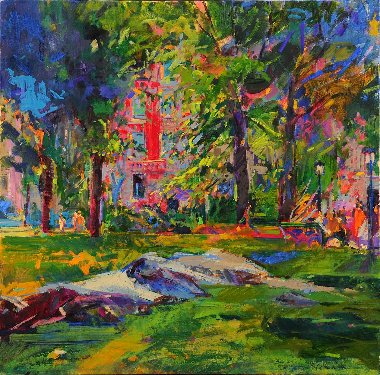 Cedar Hill, Central Park by Peter Graham (Contemporary)
