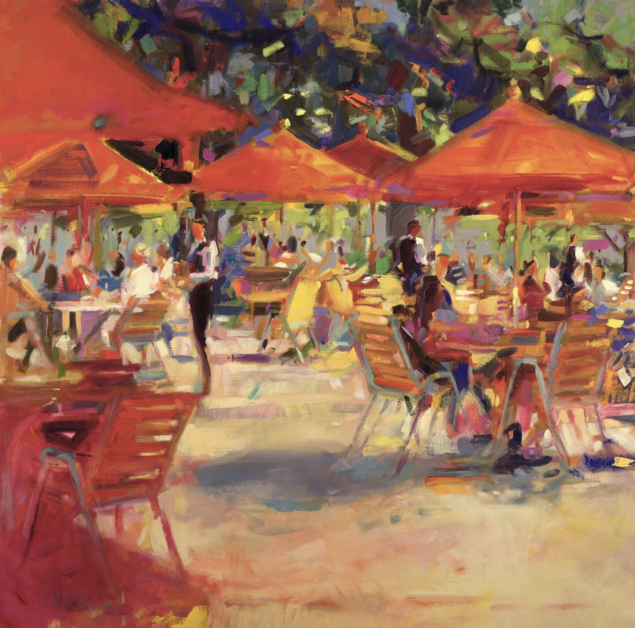 Bahçe Kafe by Peter Graham (Contemporary)