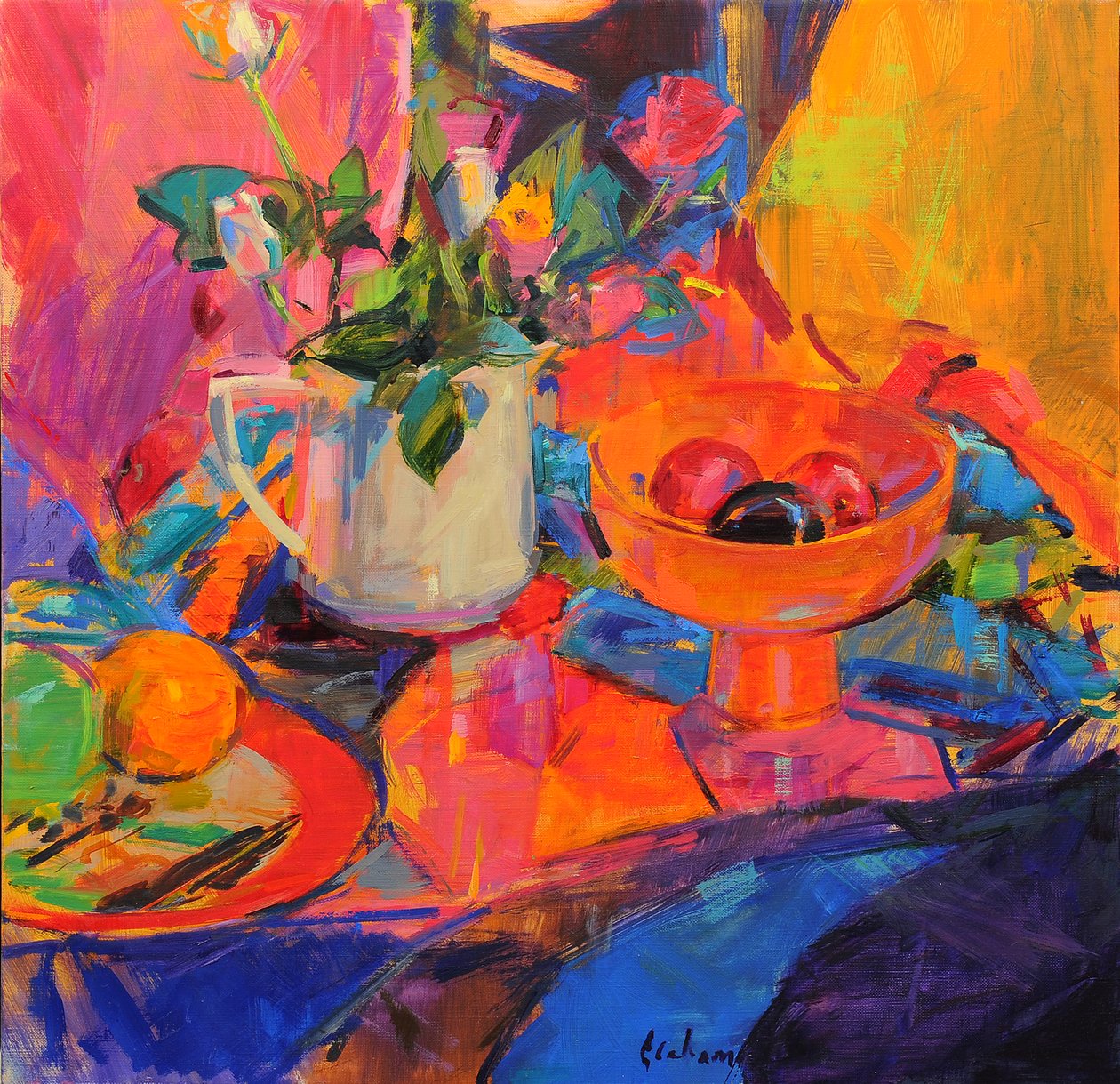Bloomingdales Bowl ile Natürmort by Peter Graham (Contemporary)