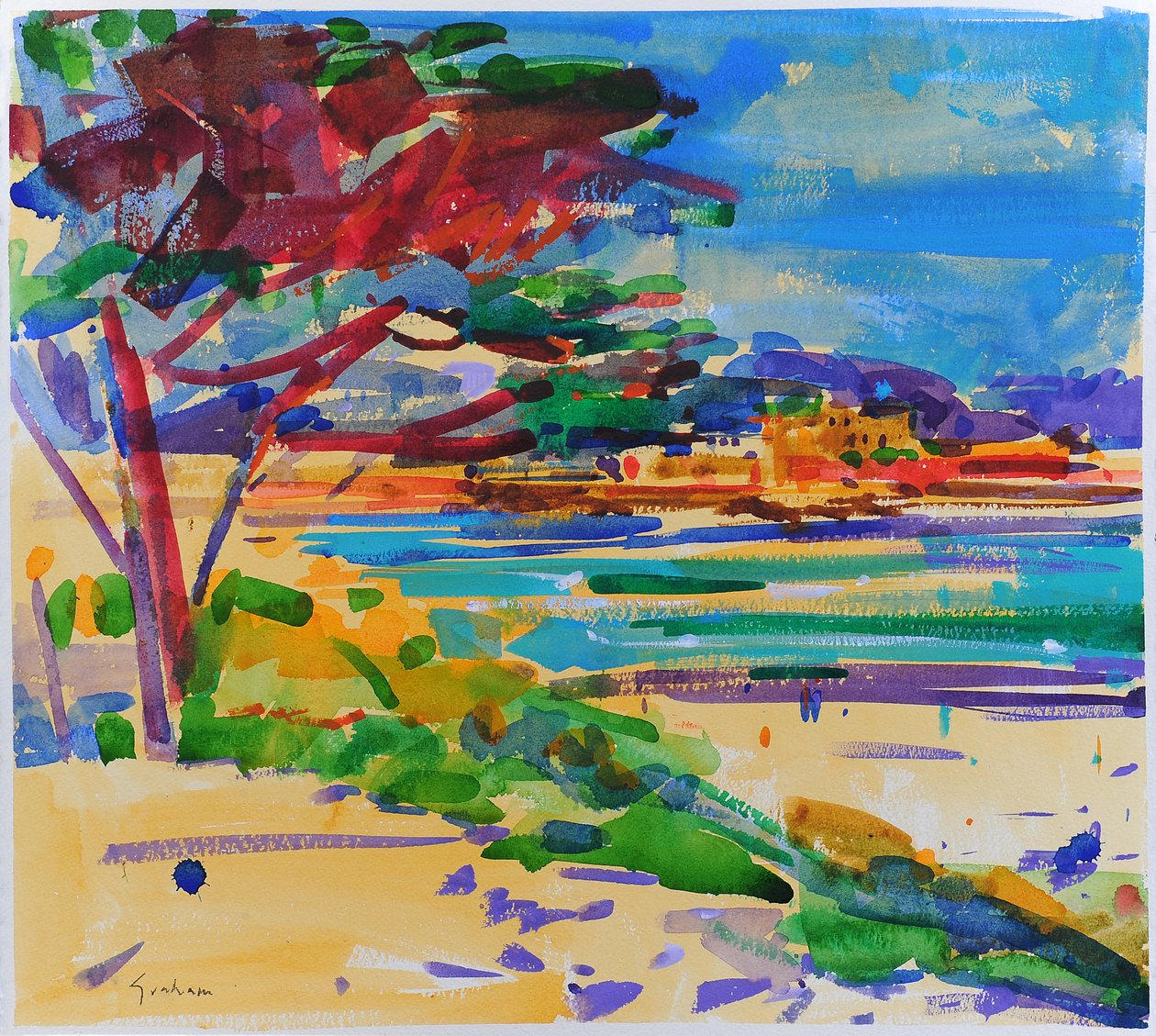 High Dune, Carmel-by-the-Sea, 2022 (suluboya) by Peter Graham