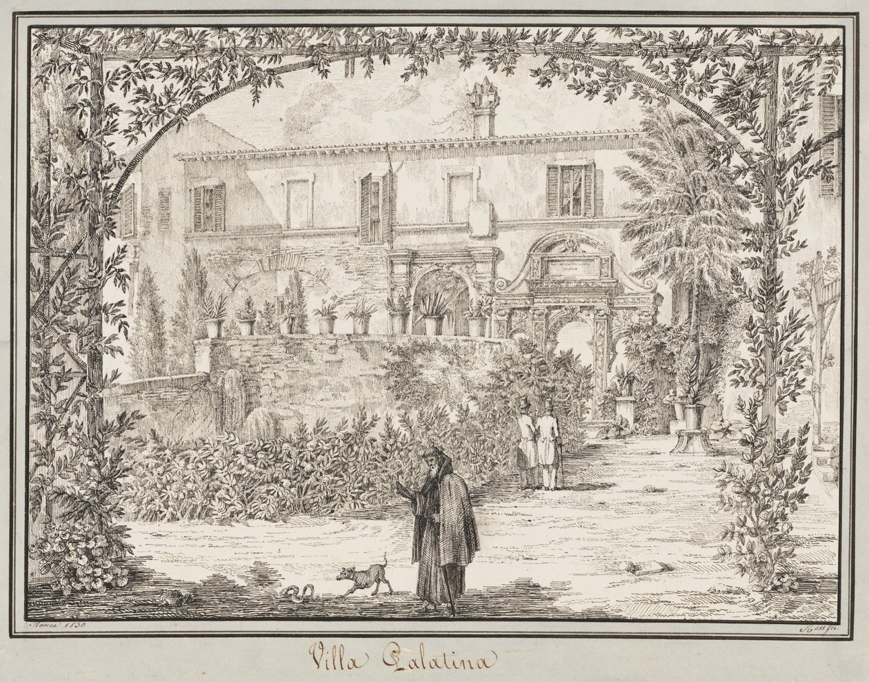 Villa Palatina, 1830. by Peter Heinrich Lambert von Hess