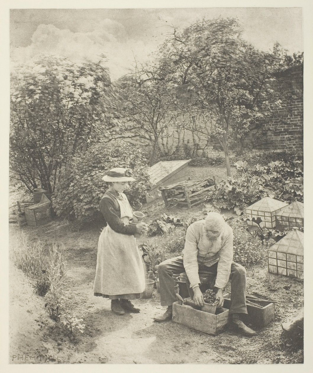 Bir Bahçe Sonu (Suffolk) by Peter Henry Emerson