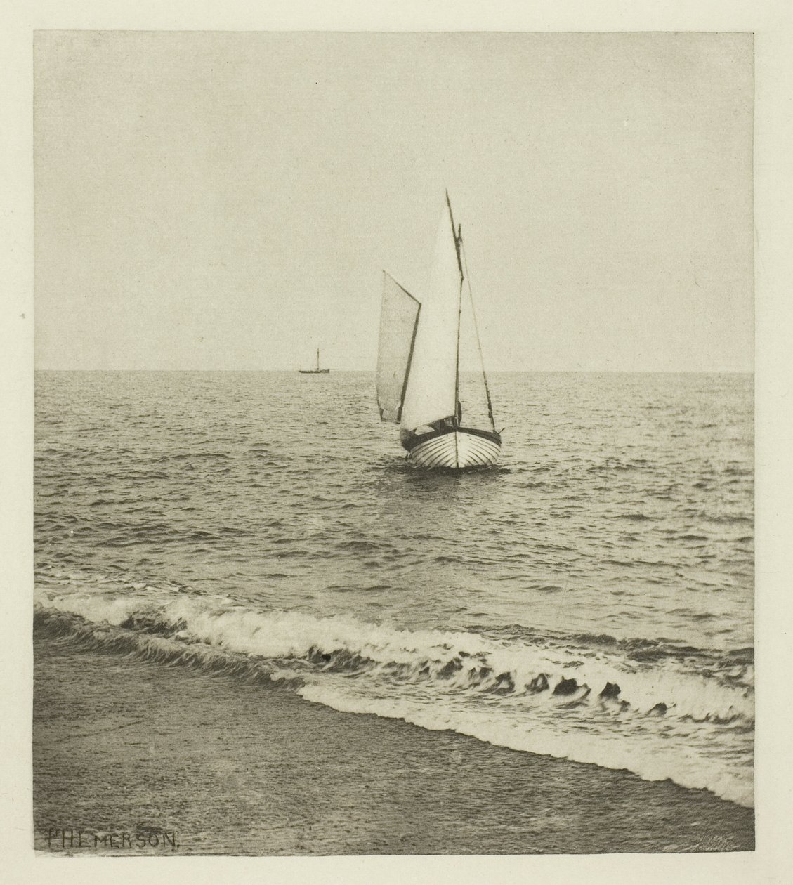 Bir Suffolk Karides "Karaya Geliyor" by Peter Henry Emerson