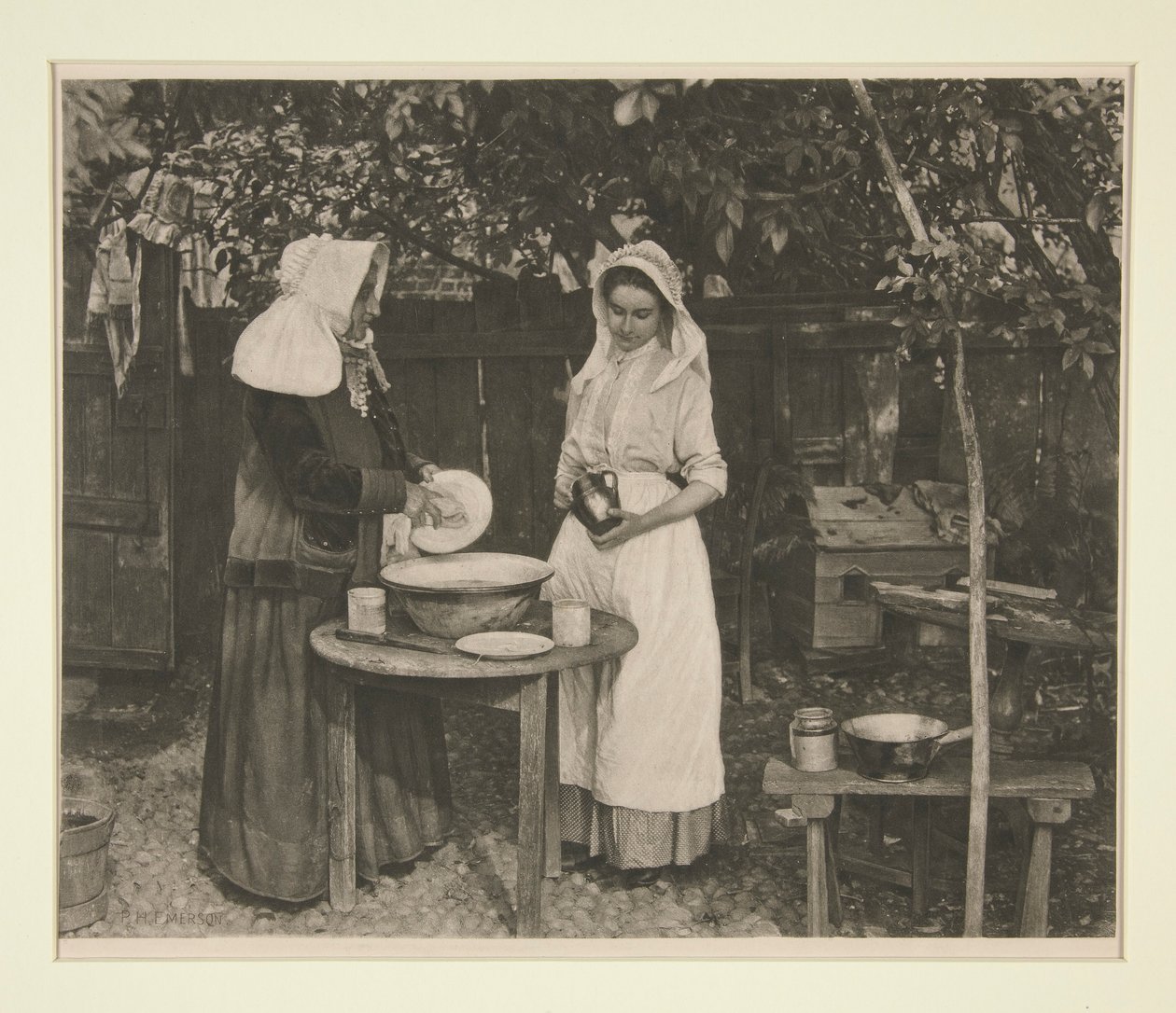 Bayan Peck ve Mary Critten by Peter Henry Emerson