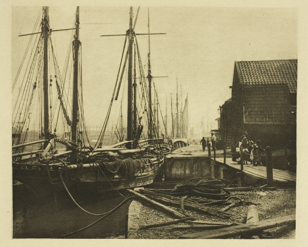 Akşam Yemeğinde Rıhtımlar by Peter Henry Emerson